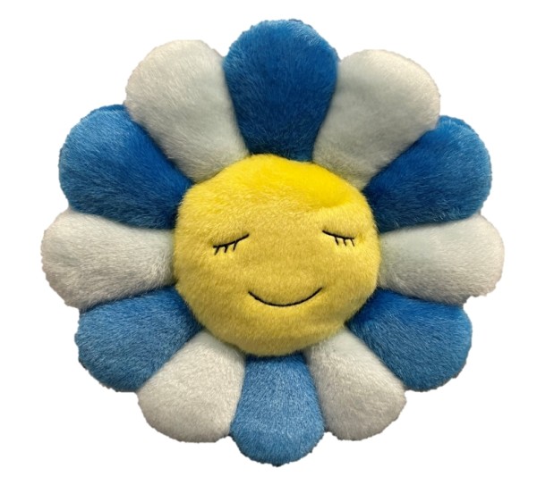 村上隆花抱枕 MURAKAMI Takashi Flower Cushion 30cm (Blue) by 村上隆 TAKASHI Murakami