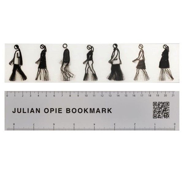 光柵書籤 Lenticular bookmark - Walking by 歐培 Julian OPIE