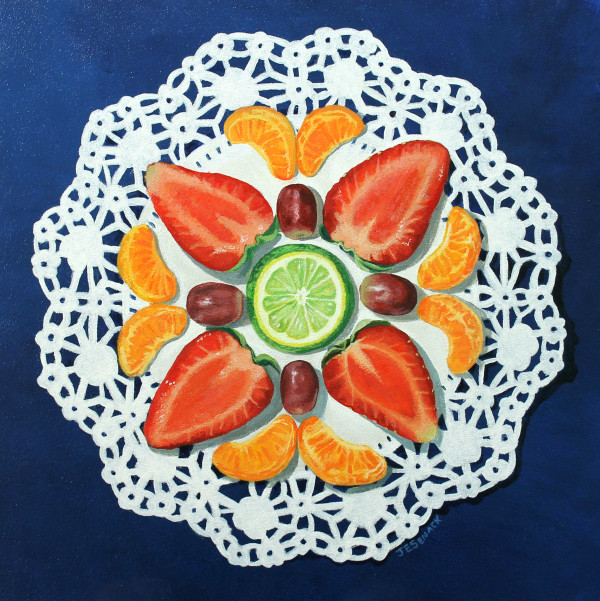 #323 Fruit Mandala by J Elaine Senack