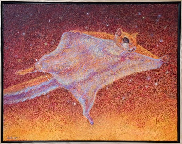 Solar Squirrel (lost constellation Sciurus Volans) by Lisa Bohnwagner