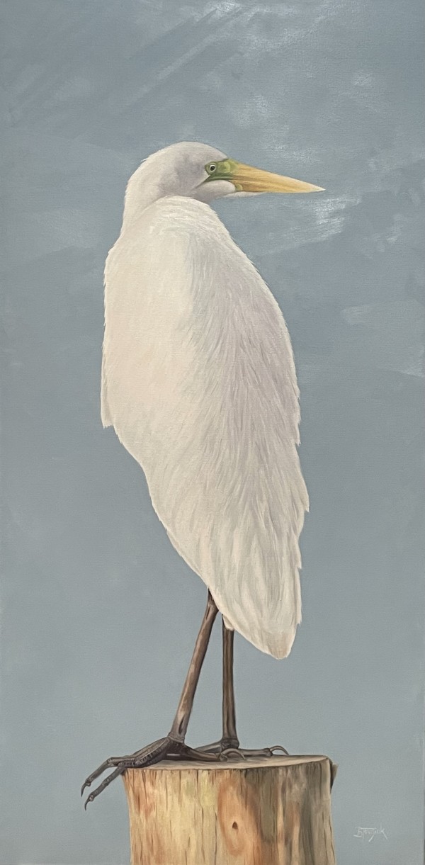 Standing Tall (Egret) by Barbara Teusink