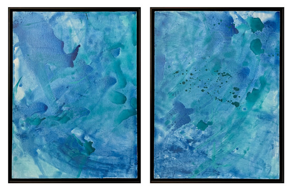 Rising to the Surface (diptych) by Jen Sterling