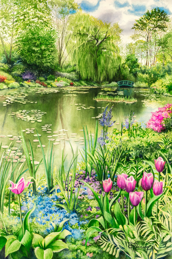 Spring Time at Monet's Garden by Leanne Hanson
