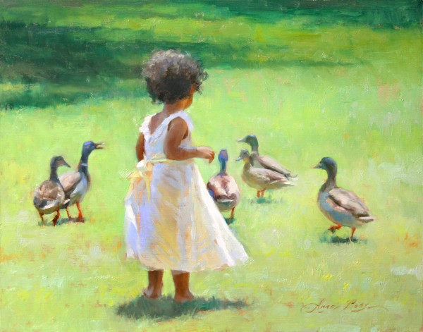 Duck Chase by Anna Rose  Bain 