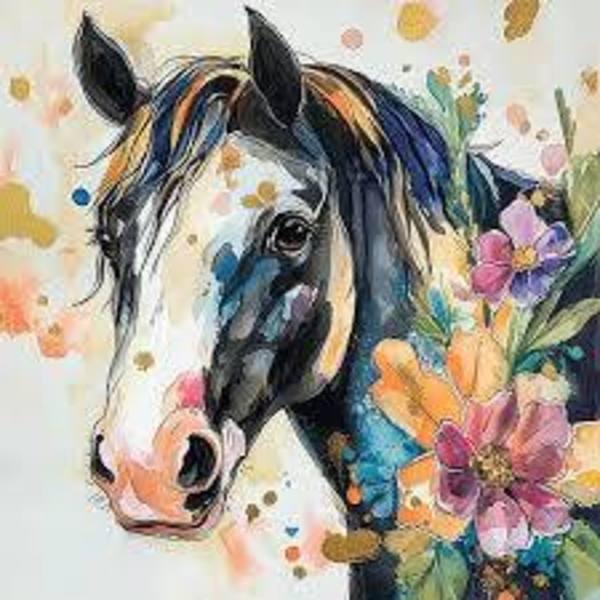 Floral, Flicka by Lisa Baker, Image 1.