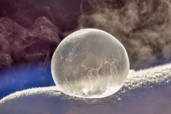 Frozen Soap Bubble by Raj Manickam