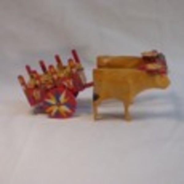 Oxcart with Coffee Beans, Image 1.