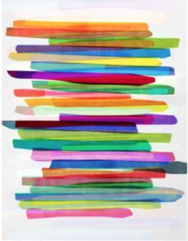 Colorful Stripes 2 by Mareike Bohmer