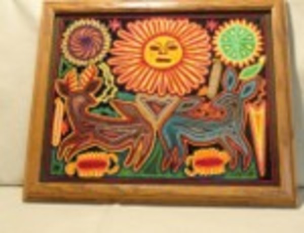 Yarn Painting by Ignacious Lopez, Image 1.