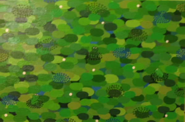 Dots and Frogs I by Sarah Kinn