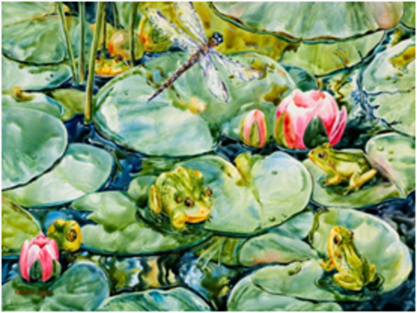 Party on the Lily Pad by Kathleen Lanzoni