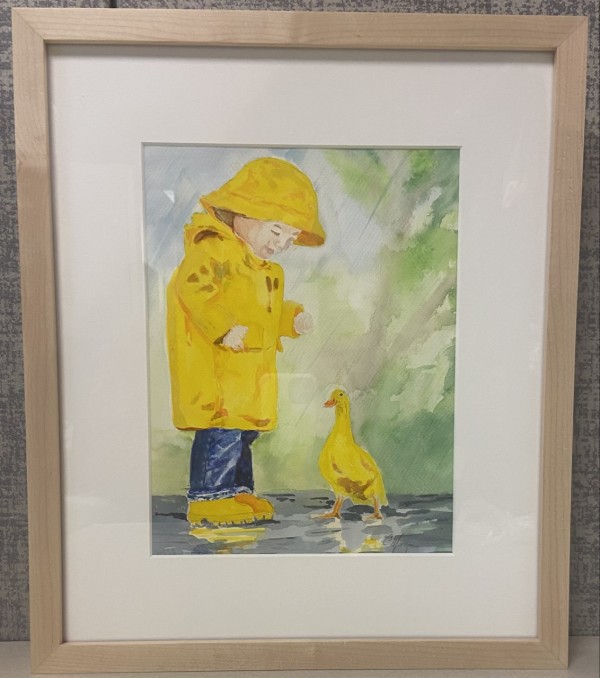 Raincoat with duckie by Cyndy Morgan