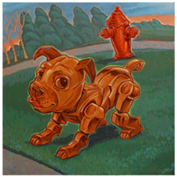 Robo Pup Eyes The Prize by Shawn Shea