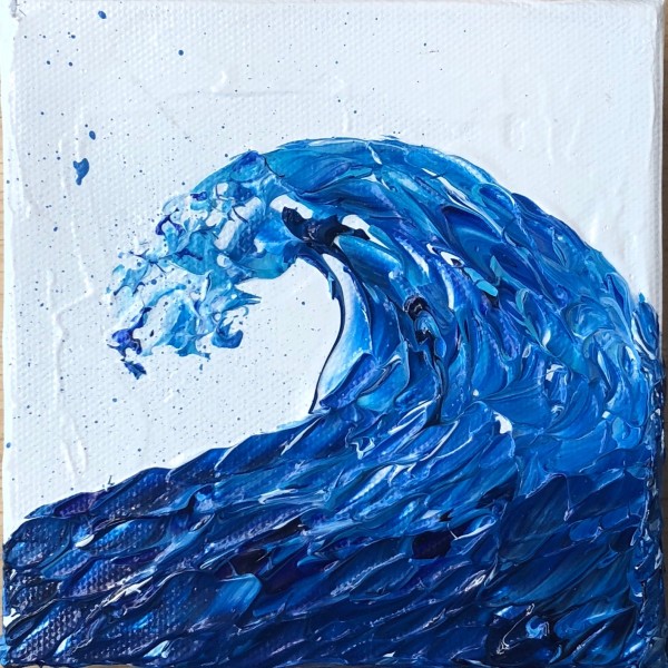 Marine Blue Miramar Wave by Jenny E. Dennis