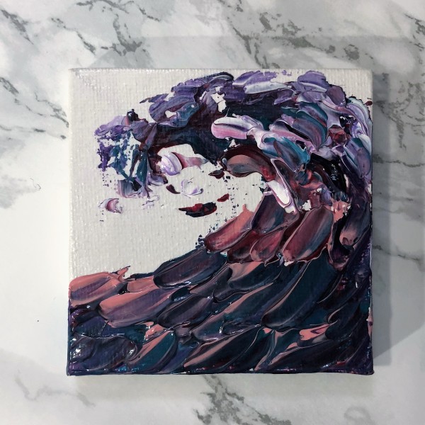 Mini Mermaid Wave w/easel by Jenny E. Dennis