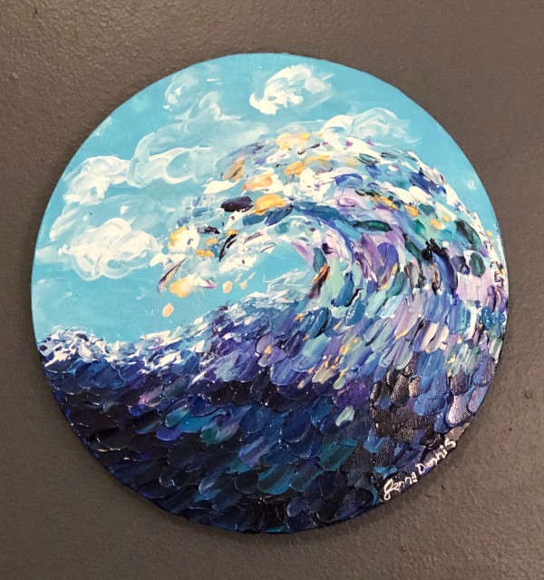 Mermaid Wave Blue 12" by Jenny E. Dennis