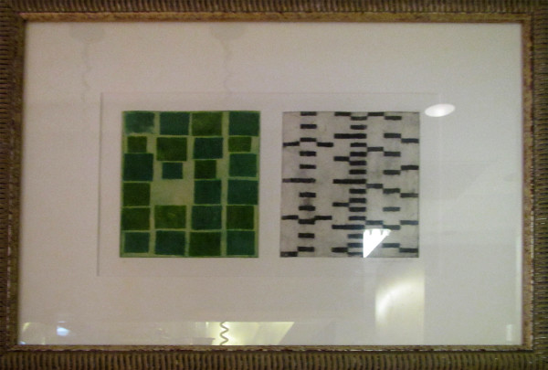 Series of 4 (green squares) by Ron Rumford