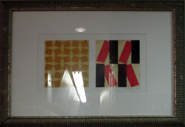 Series of 4 (dark yellow squares) by Ron Rumford