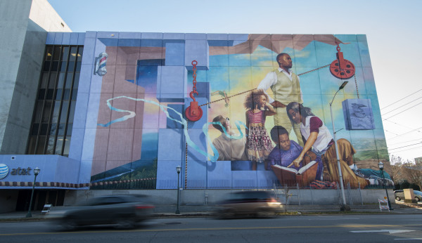 The M.L. King Mural: "We Will Not Be Satisfied Until..." by Meg Saligman