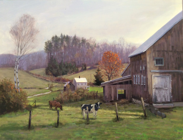 Vermont Mist Clearing, November by Thomas Adkins