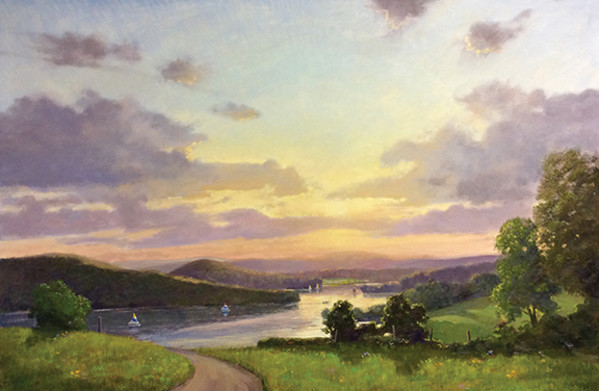 Sunset Lake Waramaug by Thomas Adkins