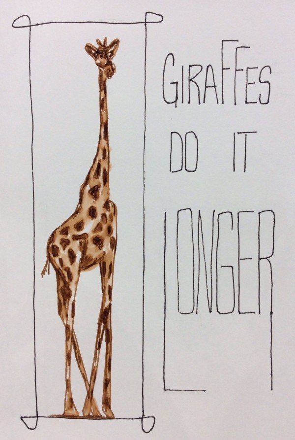 Giraffes Do It Longer by Rebecca Zdybel