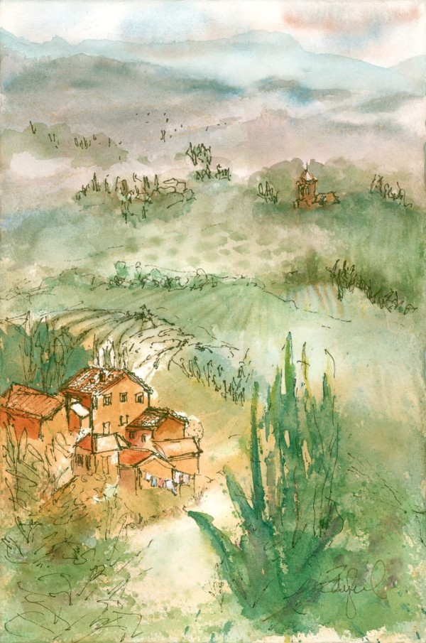 The View from Castellina 1 by Rebecca Zdybel
