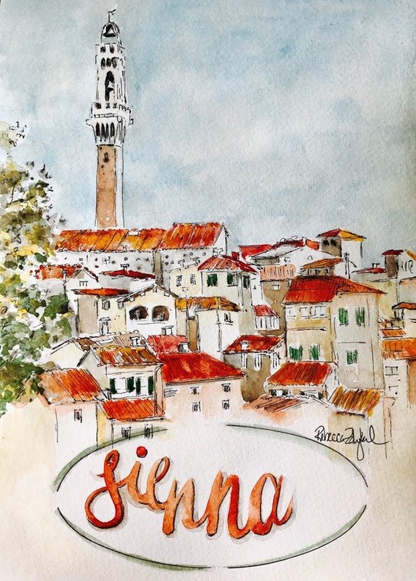 Sienna- View from St Catherines by Rebecca Zdybel