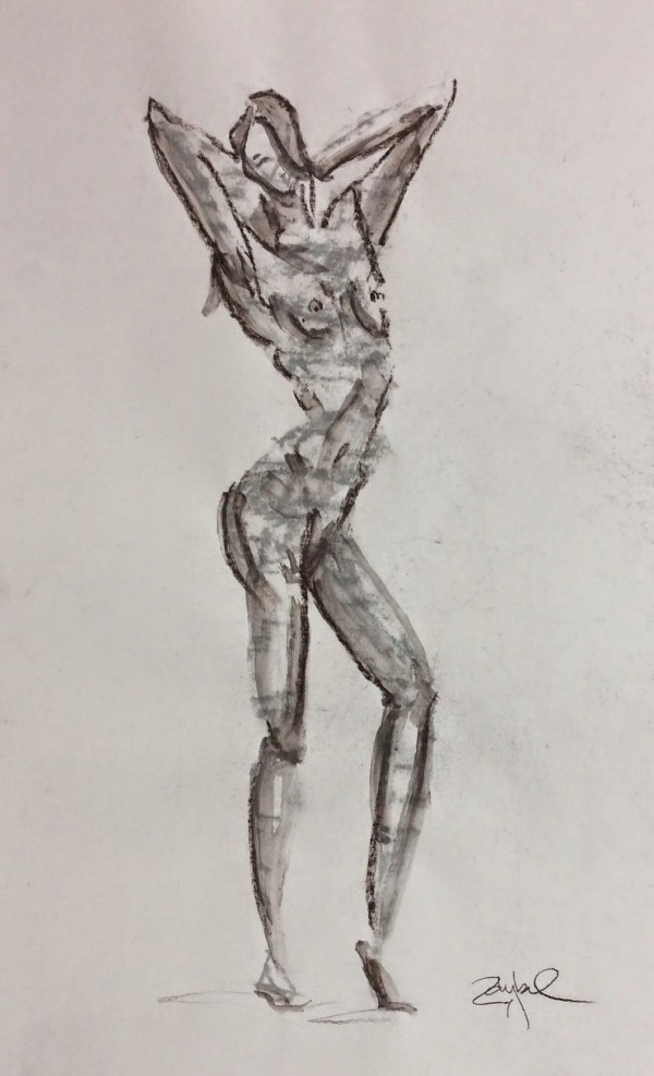 Figure in Charcoal by Rebecca Zdybel