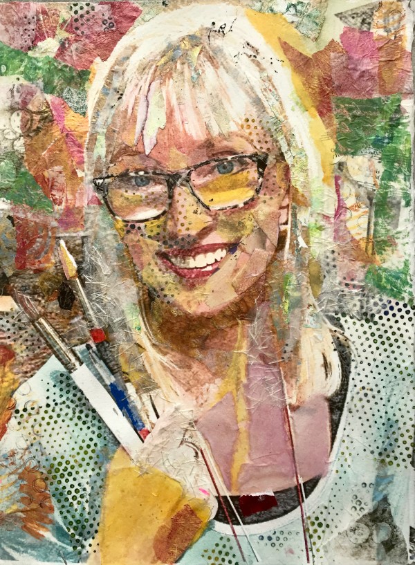 Self Portrait Mixed Media by Rebecca Zdybel