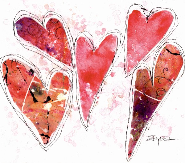 5 Hearts by Rebecca Zdybel