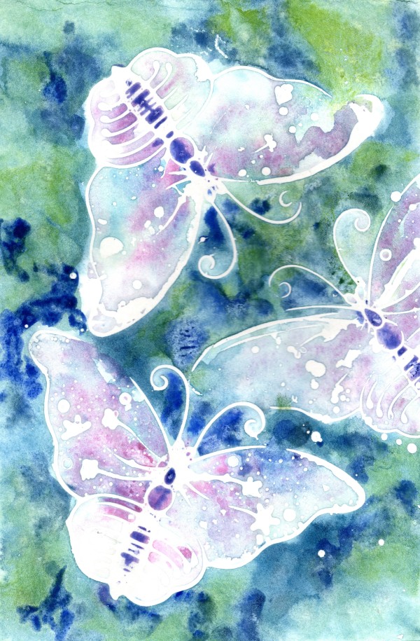 Batik Garden Butterflies by Rebecca Zdybel