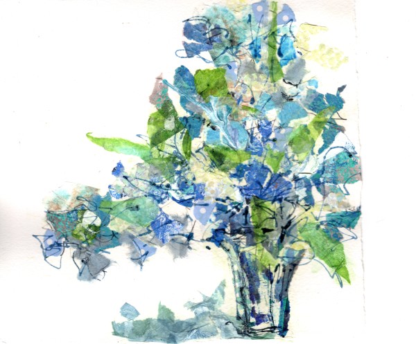 Blue Bouquet by Rebecca Zdybel