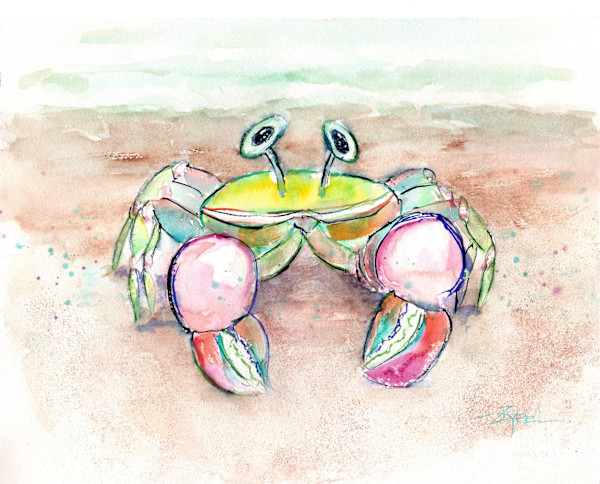 Comic Crab at the Beach by Rebecca Zdybel, Image 2.