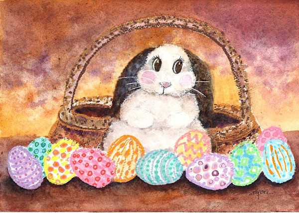 Easter Bunny with Eggs by Rebecca Zdybel, Image 1.