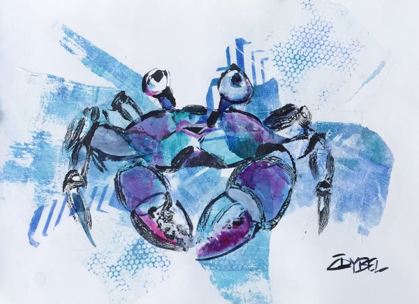 Crabby Kins Blue by Rebecca Zdybel