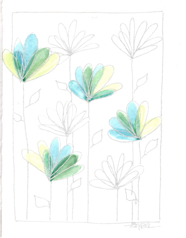 Floral 01 by Rebecca Zdybel