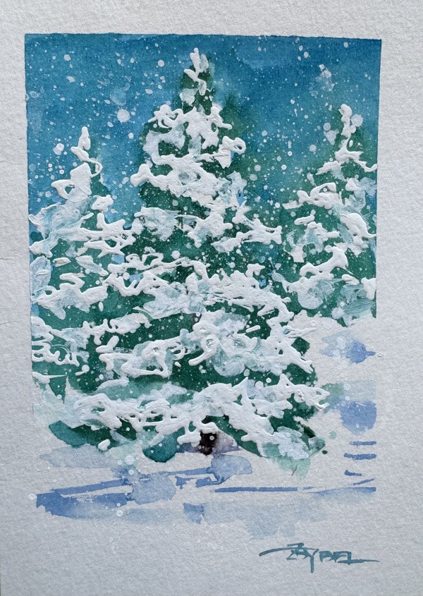 Snowy Glade by Rebecca Zdybel