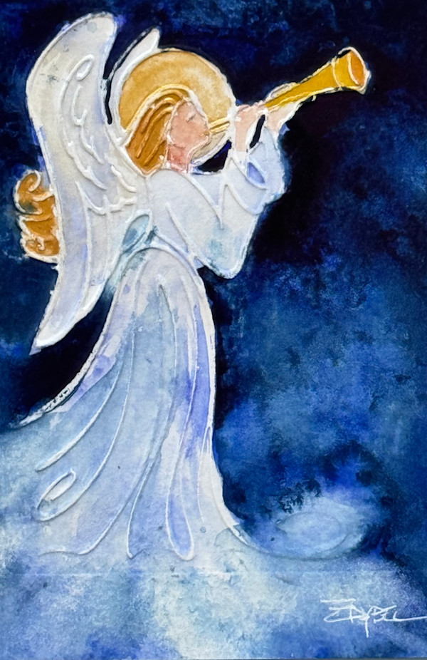 Angel with Trumpet by Rebecca Zdybel