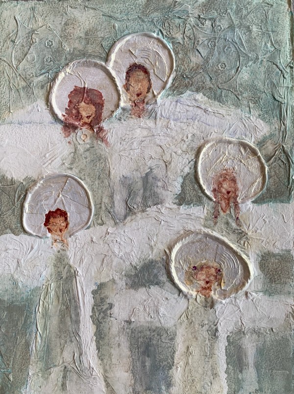 Angel Icon Family of Five by Rebecca Zdybel