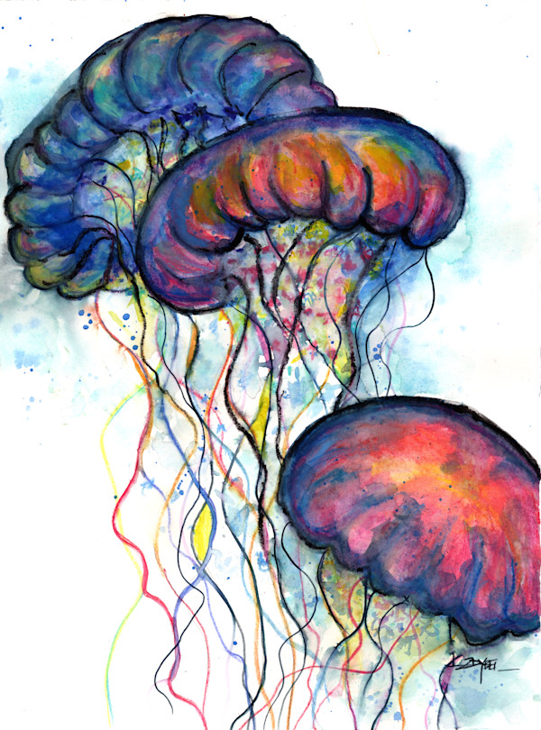 Jellyfish Trio by Rebecca Zdybel