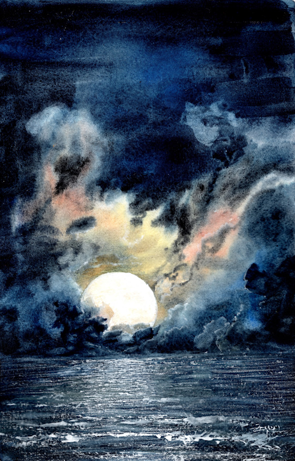 Magical Moonrise by Rebecca Zdybel