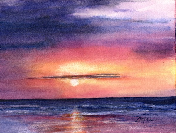 Pura Vida Sunset by Rebecca Zdybel