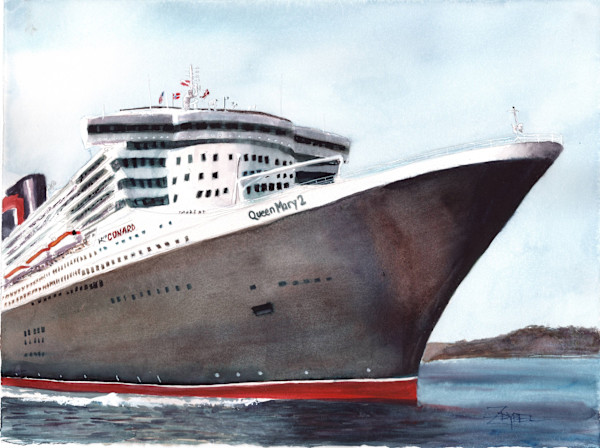 Queen Mary 2 by Rebecca Zdybel, Image 1.
