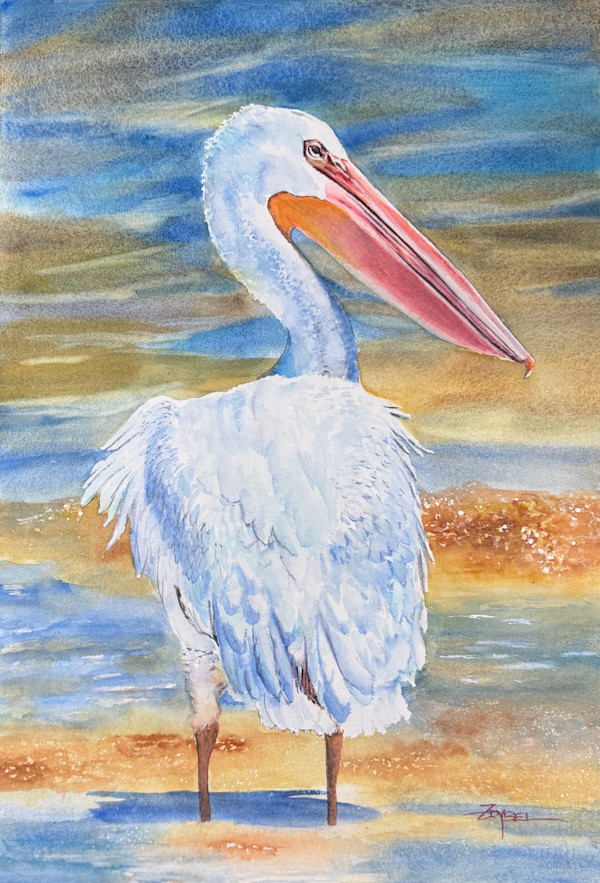 Tidal Pool Pelican by Rebecca Zdybel, Image 1.