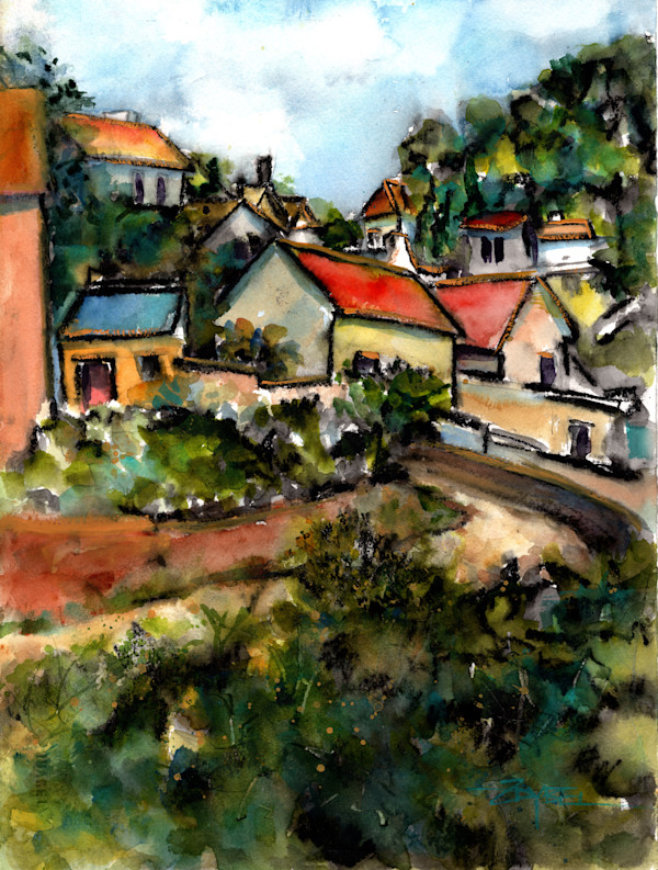 Turning Road at Mont Gerault (after Cezanne)