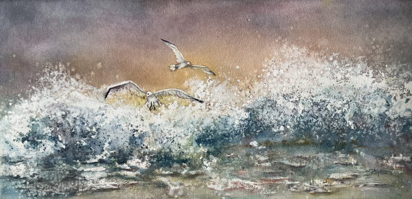 Wings and Waves for Two- Study by Rebecca Zdybel