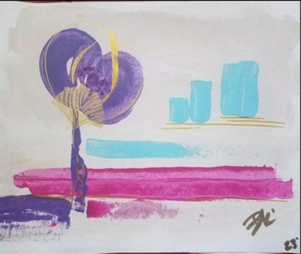 Purple Lily by Irene Bee Kain