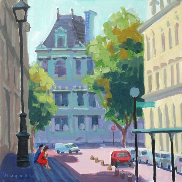 A Seat in the Shade - Paris by Linda Hugues