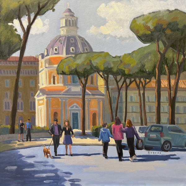 Tall Pines - Rome by Linda Hugues